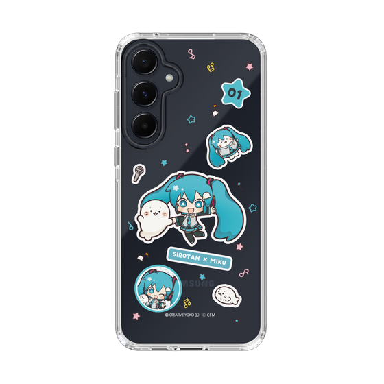 スリムプロテクションケース［ しろたん×初音ミク - ステッカー ］