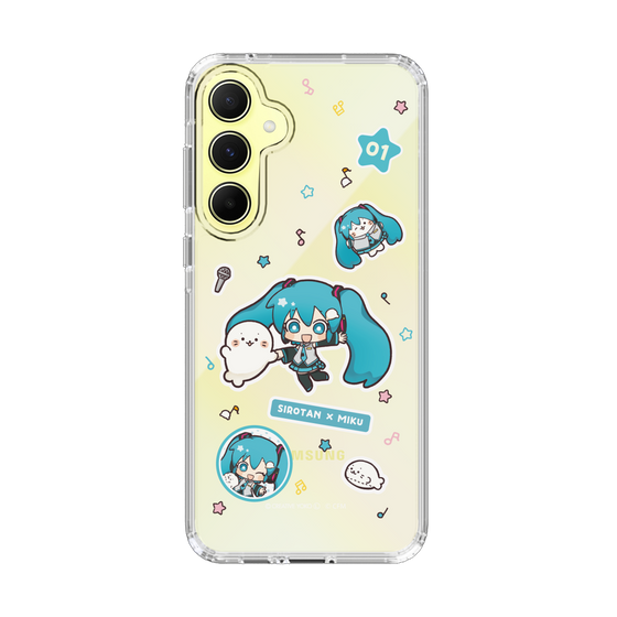 スリムプロテクションケース［ しろたん×初音ミク - ステッカー ］
