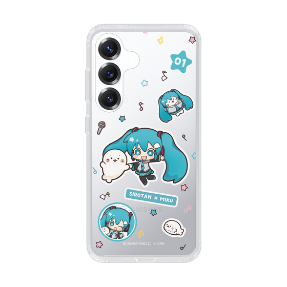 スリムプロテクションケース［ しろたん×初音ミク - ステッカー ］