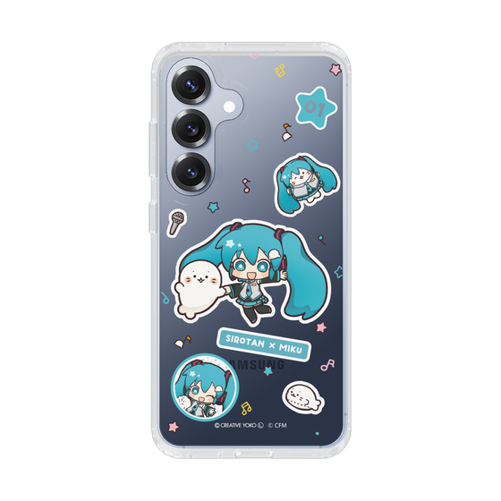 スリムプロテクションケース［ しろたん×初音ミク - ステッカー ］
