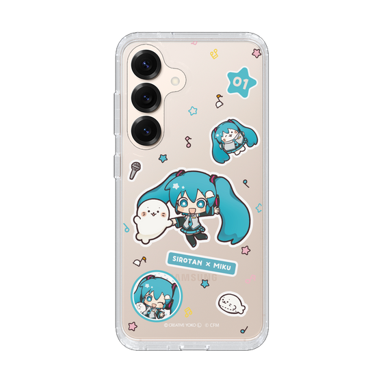 スリムプロテクションケース［ しろたん×初音ミク - ステッカー ］