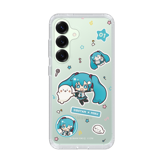 スリムプロテクションケース［ しろたん×初音ミク - ステッカー ］