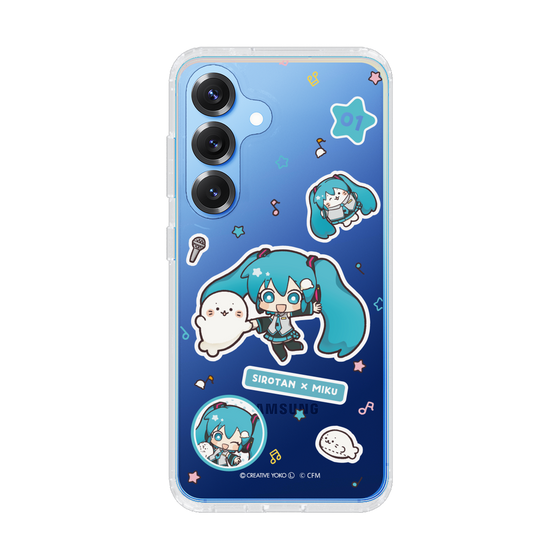 スリムプロテクションケース［ しろたん×初音ミク - ステッカー ］