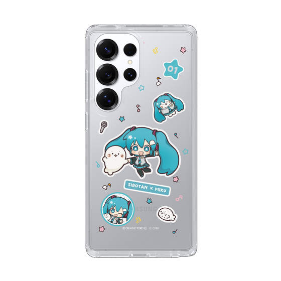 スリムプロテクションケース［ しろたん×初音ミク - ステッカー ］