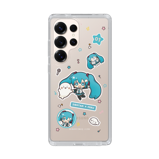 スリムプロテクションケース［ しろたん×初音ミク - ステッカー ］