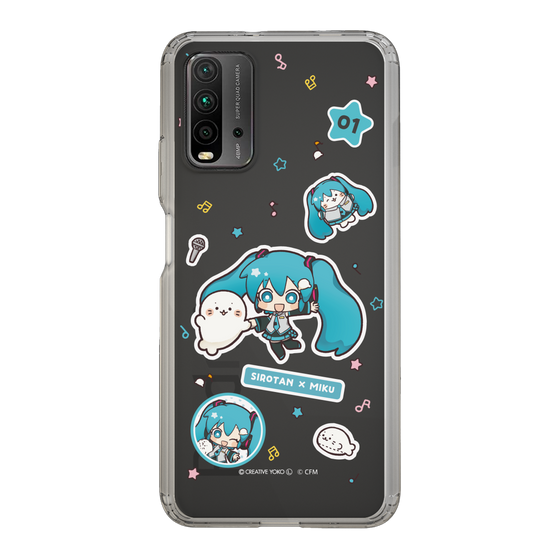 スリムプロテクションケース［ しろたん×初音ミク - ステッカー ］