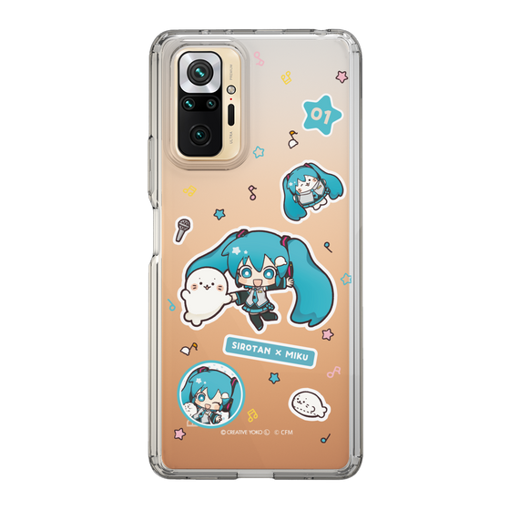 スリムプロテクションケース［ しろたん×初音ミク - ステッカー ］