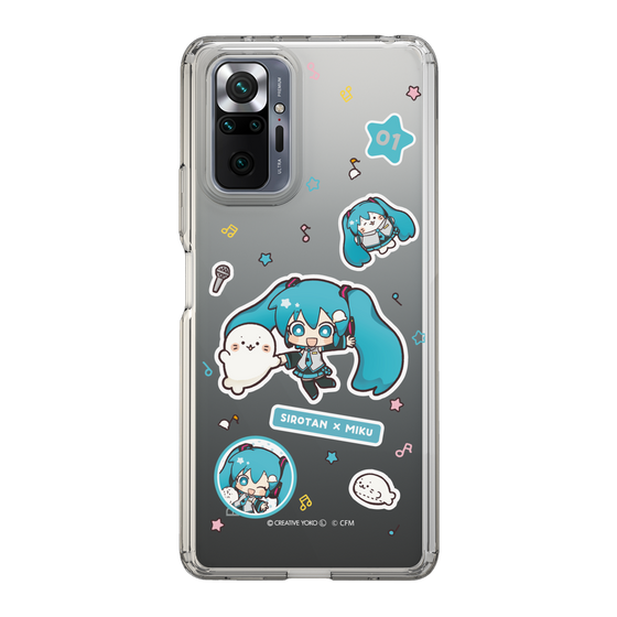 スリムプロテクションケース［ しろたん×初音ミク - ステッカー ］