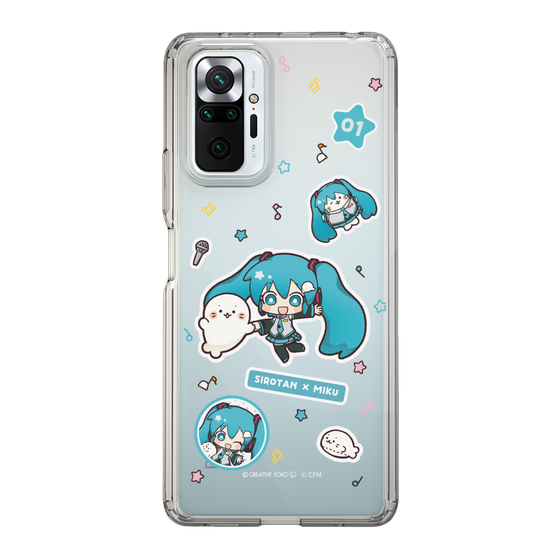 スリムプロテクションケース［ しろたん×初音ミク - ステッカー ］