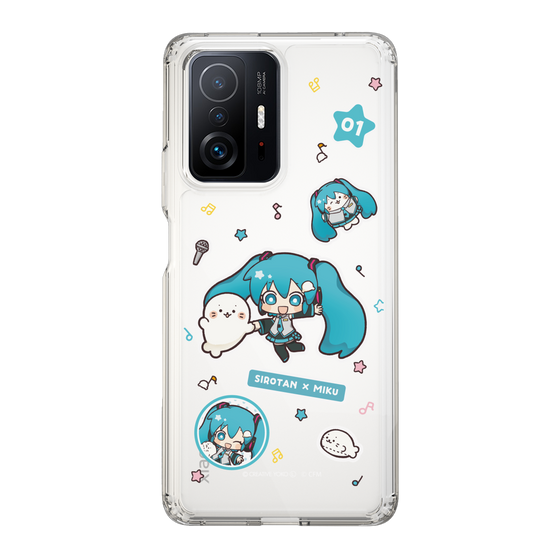 スリムプロテクションケース［ しろたん×初音ミク - ステッカー ］