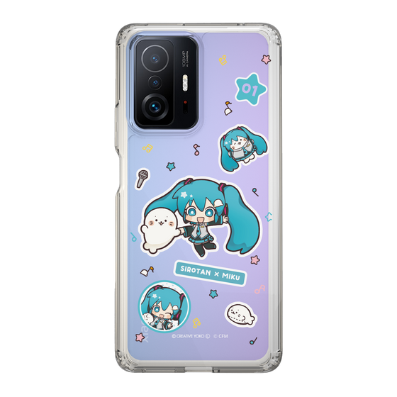 スリムプロテクションケース［ しろたん×初音ミク - ステッカー ］