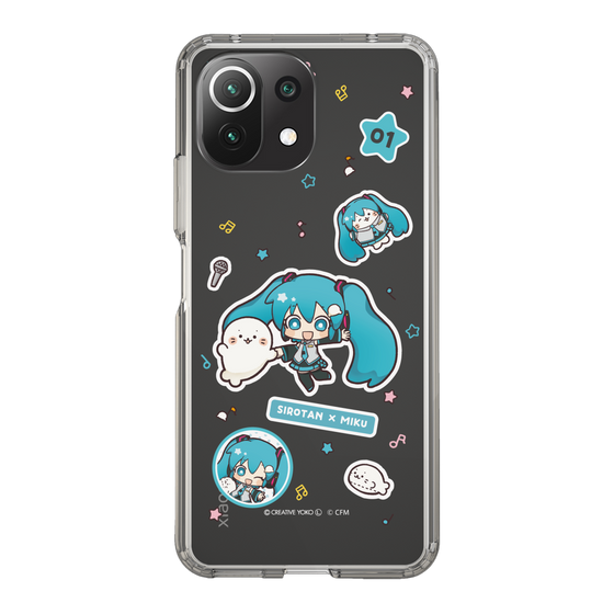 スリムプロテクションケース［ しろたん×初音ミク - ステッカー ］