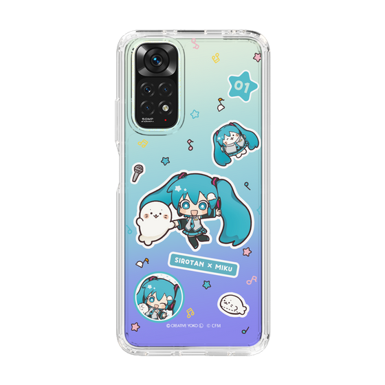 スリムプロテクションケース［ しろたん×初音ミク - ステッカー ］