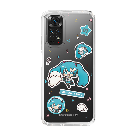 スリムプロテクションケース［ しろたん×初音ミク - ステッカー ］