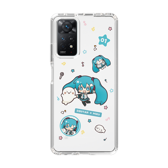 スリムプロテクションケース［ しろたん×初音ミク - ステッカー ］