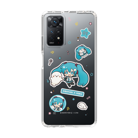 スリムプロテクションケース［ しろたん×初音ミク - ステッカー ］