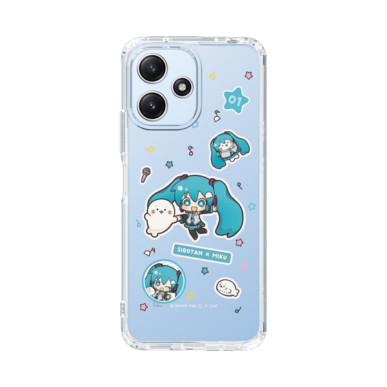 スリムプロテクションケース［ しろたん×初音ミク - ステッカー ］