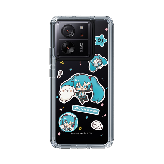 スリムプロテクションケース［ しろたん×初音ミク - ステッカー ］