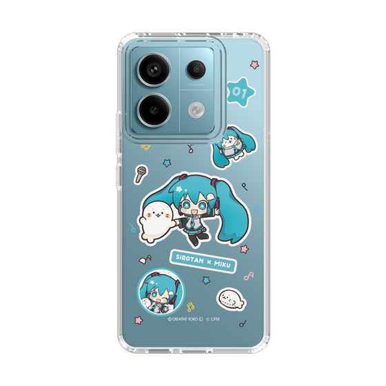 スリムプロテクションケース［ しろたん×初音ミク - ステッカー ］