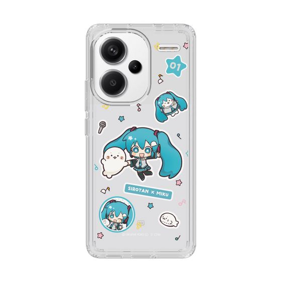 スリムプロテクションケース［ しろたん×初音ミク - ステッカー ］
