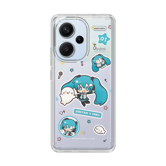 スリムプロテクションケース［ しろたん×初音ミク - ステッカー ］