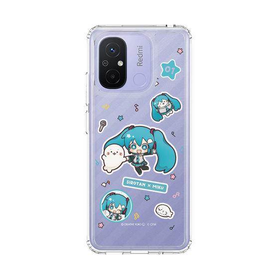 スリムプロテクションケース［ しろたん×初音ミク - ステッカー ］