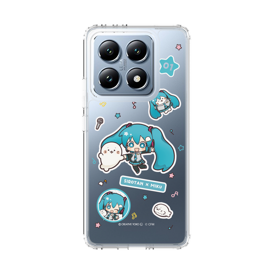 スリムプロテクションケース［ しろたん×初音ミク - ステッカー ］