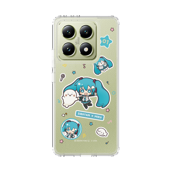 スリムプロテクションケース［ しろたん×初音ミク - ステッカー ］