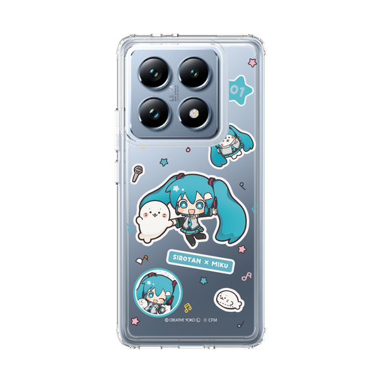 スリムプロテクションケース［ しろたん×初音ミク - ステッカー ］