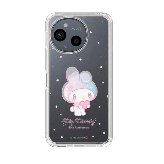 スリムプロテクションケース［ マイメロディ50周年・クロミ20周年 - マイメロディ - ハート ］