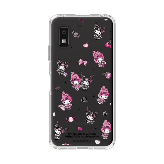 スリムプロテクションケース［ マイメロディ50周年・クロミ20周年 - ピンクブラックパーティ ］