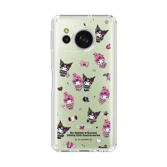スリムプロテクションケース［ マイメロディ50周年・クロミ20周年 - ピンクブラックパーティ ］