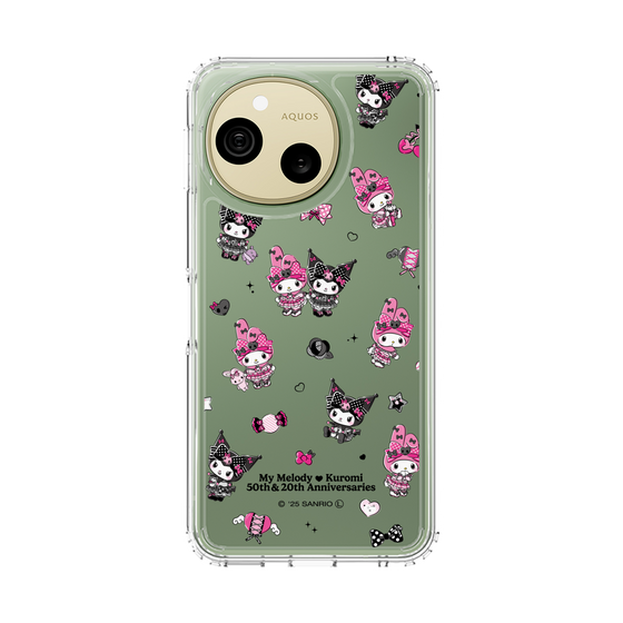 スリムプロテクションケース［ マイメロディ50周年・クロミ20周年 - ピンクブラックパーティ ］