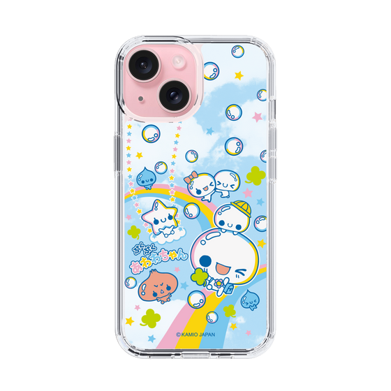スリムプロテクションケース［ ぷくぷくあわわちゃん - レインボー ］