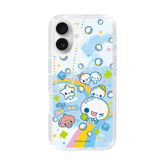 スリムプロテクションケース［ ぷくぷくあわわちゃん - レインボー ］