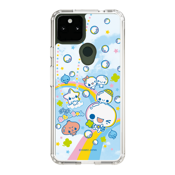 スリムプロテクションケース［ ぷくぷくあわわちゃん - レインボー ］