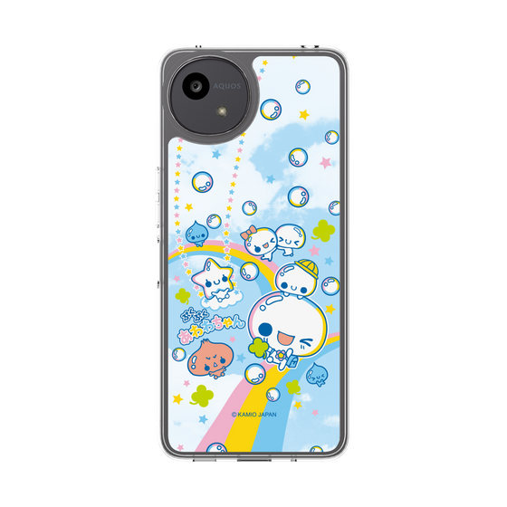 スリムプロテクションケース［ ぷくぷくあわわちゃん - レインボー ］
