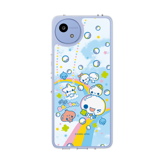 スリムプロテクションケース［ ぷくぷくあわわちゃん - レインボー ］