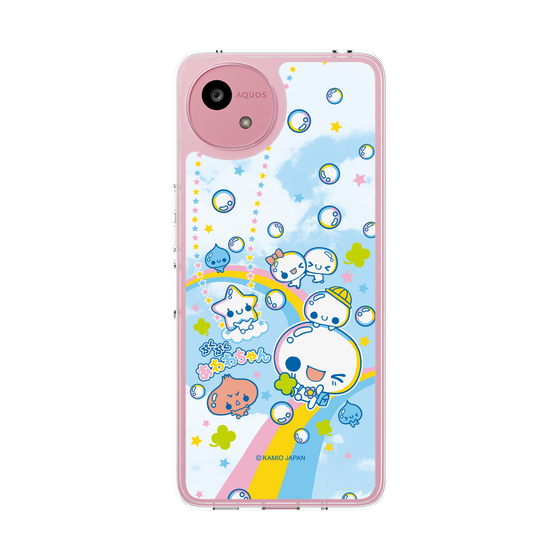 スリムプロテクションケース［ ぷくぷくあわわちゃん - レインボー ］