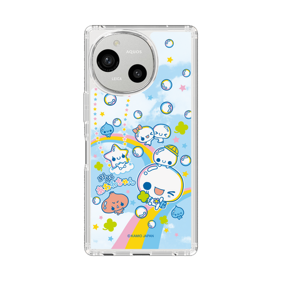 スリムプロテクションケース［ ぷくぷくあわわちゃん - レインボー ］