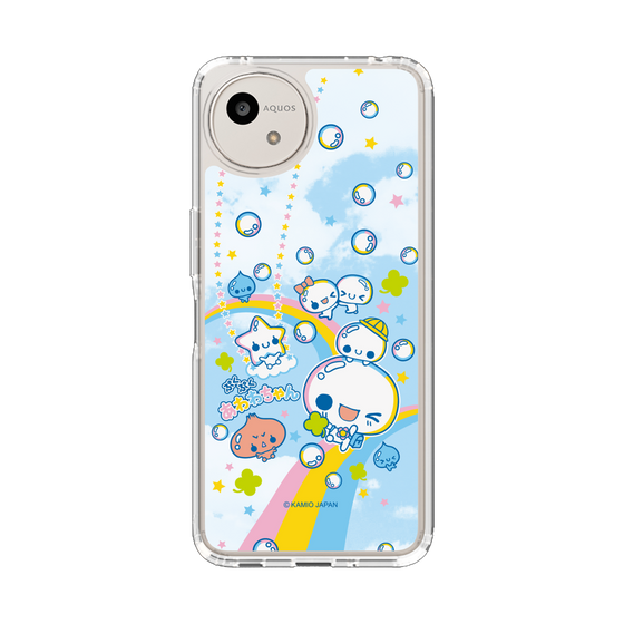 スリムプロテクションケース［ ぷくぷくあわわちゃん - レインボー ］