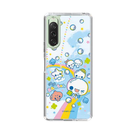 スリムプロテクションケース［ ぷくぷくあわわちゃん - レインボー ］
