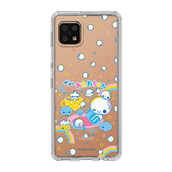 スリムプロテクションケース［ ぷくぷくあわわちゃん - しゃぼんだま ］