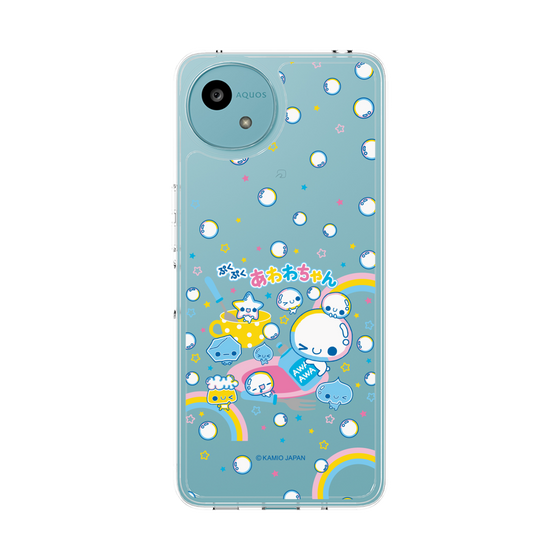 スリムプロテクションケース［ ぷくぷくあわわちゃん - しゃぼんだま ］