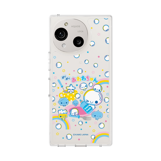 スリムプロテクションケース［ ぷくぷくあわわちゃん - しゃぼんだま ］