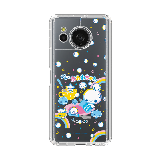 スリムプロテクションケース［ ぷくぷくあわわちゃん - しゃぼんだま ］