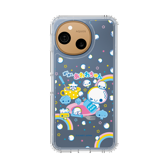 スリムプロテクションケース［ ぷくぷくあわわちゃん - しゃぼんだま ］