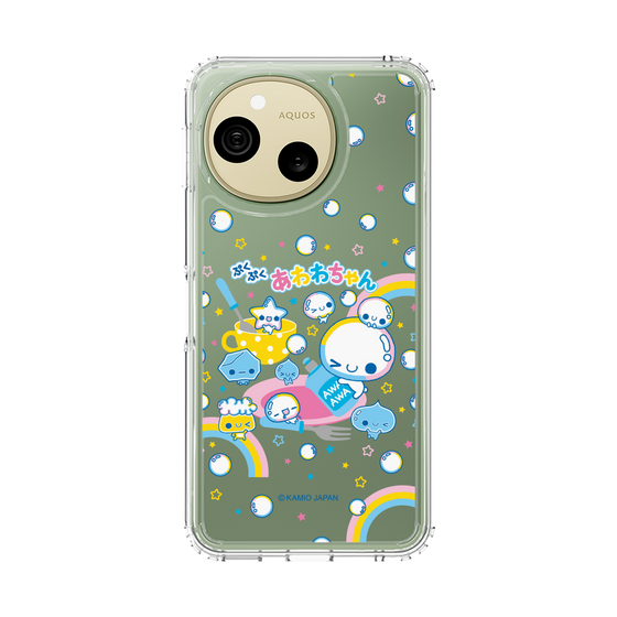 スリムプロテクションケース［ ぷくぷくあわわちゃん - しゃぼんだま ］