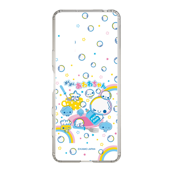 スリムプロテクションケース［ ぷくぷくあわわちゃん - しゃぼんだま ］
