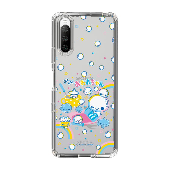 スリムプロテクションケース［ ぷくぷくあわわちゃん - しゃぼんだま ］